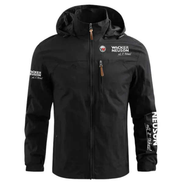 Special Release Wacker Neuson Construction  Waterproof Outdoor Jacket QTCO191124A1WN - Black