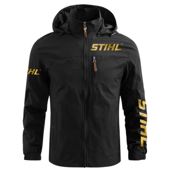 Special Release Stihl Gardening Waterproof Outdoor Jacket QTGR101124A06ST - Black