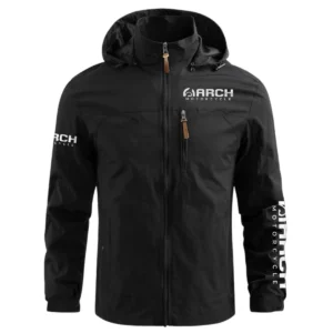 Arch Motorcycles Exclusive Logo Waterproof Outdoor Jacket Motorcycles QTMT191224A2ARC - Black