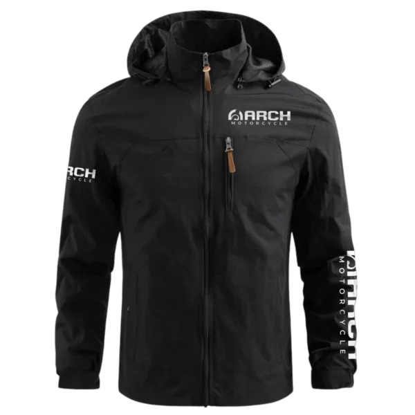 Arch Motorcycles Exclusive Logo Waterproof Outdoor Jacket Motorcycles QTMT191224A2ARC - Black