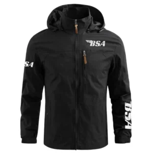 BSA Motorcycles Exclusive Logo Waterproof Outdoor Jacket Motorcycles QTMT191224A2BSA - Black