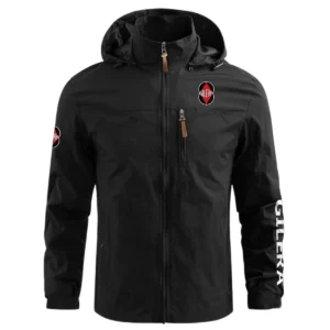 Gilera Motorcycles Exclusive Logo Waterproof Outdoor Jacket Motorcycles QTMT191224A2GIL - Black