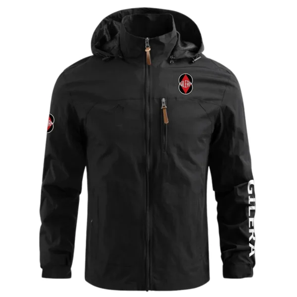 Gilera Motorcycles Exclusive Logo Waterproof Outdoor Jacket Motorcycles QTMT191224A2GIL - Black