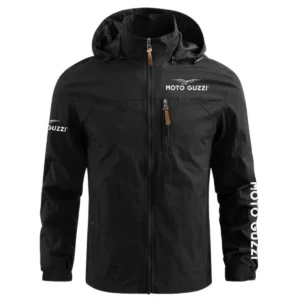 Moto Guzzi Exclusive Logo Waterproof Outdoor Jacket Motorcycles QTMT191224A2MGU - Black