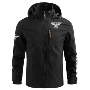 Moto Morini Exclusive Logo Waterproof Outdoor Jacket Motorcycles QTMT191224A2MMO - Black