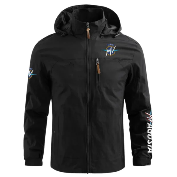 MV Agusta Exclusive Logo Waterproof Outdoor Jacket Motorcycles QTMT191224A2MVA - Black