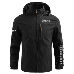 SWM Motorcycles Exclusive Logo Waterproof Outdoor Jacket Motorcycles QTMT191224A2SWM - Black