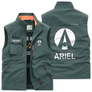 Ariel Motorcycles Exclusive Logo Outdoor Vest Motorcycles QTMTS261224A01ARI - Bean Green