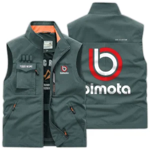 Bimota Motorcycles Exclusive Logo Outdoor Vest Motorcycles QTMTS261224A01BIM - Bean Green