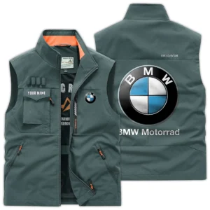 BMW Motorrad Exclusive Logo Outdoor Vest Motorcycles QTMTS261224A01BMW - Bean Green