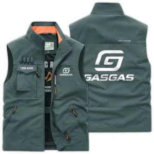 GasGas Exclusive Logo Outdoor Vest Motorcycles QTMTS261224A01GAS - Bean Green