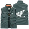 Honda Motorcycles Exclusive Logo Outdoor Vest Motorcycles QTMTS261224A01HON - Army Green