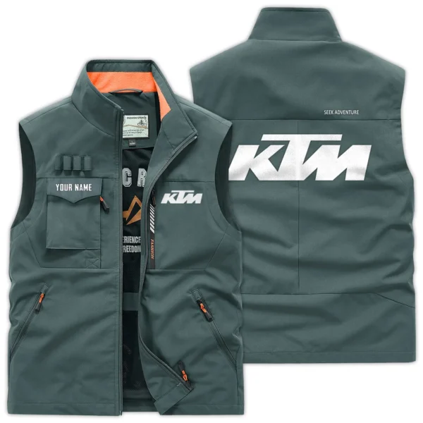 KTM Exclusive Logo Outdoor Vest Motorcycles QTMTS261224A01KTM - Bean Green