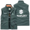 Suzuki Exclusive Logo Outdoor Vest Motorcycles QTMTS261224A01SUZ - Army Green