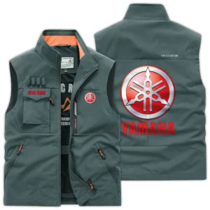 Yamaha Exclusive Logo Outdoor Vest Motorcycles QTMTS261224A01YAM - Bean Green