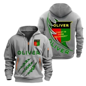 Hoodie Half Zipper Oliver   Farmer Love Exclusive Logo QTFRHDZ091124A04GR