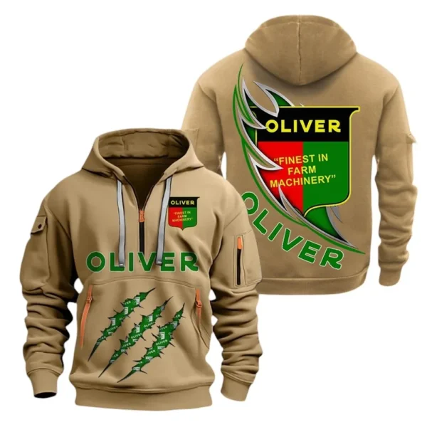 Hoodie Half Zipper Oliver   Farmer Love Exclusive Logo QTFRHDZ091124A04KK