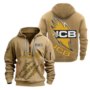 Hoodie Half Zipper JCB  Farmer Love Exclusive Logo QTFRHDZ091124A07KK