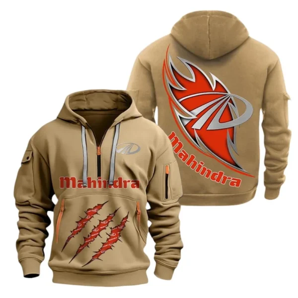 Hoodie Half Zipper Mahindra  Farmer Love Exclusive Logo QTFRHDZ091124A26KK