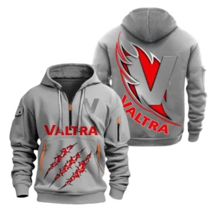 Hoodie Half Zipper Valtra  Farmer Love Exclusive Logo QTFRHDZ091124A27GR