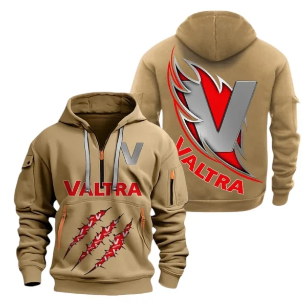 Hoodie Half Zipper Valtra  Farmer Love Exclusive Logo QTFRHDZ091124A27KK