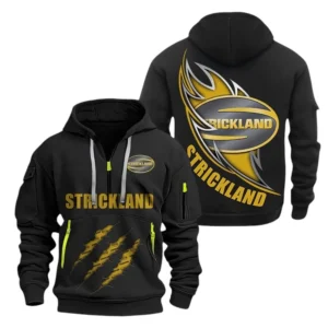 Hoodie Half Zipper Strickland  Farmer Love Exclusive Logo QTFRHDZ091124A33BL