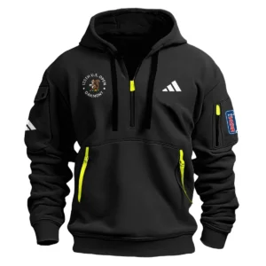 Adidas 125th U.S. Open Exclusive Logo Hoodie Half Zipper HO041124A1ADUSG - Black