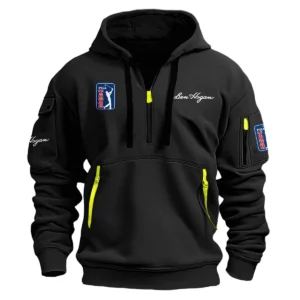 Ben Hogan PGA Tour Champions Exclusive Logo Hoodie Half Zipper HO041124A1BHPGA - Black