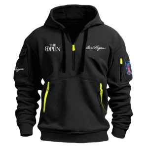 Ben Hogan The Open Championship Exclusive Logo Hoodie Half Zipper HO041124A1BHTOP - Black