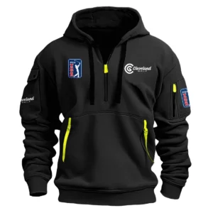 Cleveland Golf PGA Tour Champions Exclusive Logo Hoodie Half Zipper HO041124A1CLPGA - Black