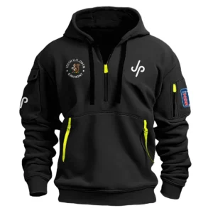 JP Golf 125th U.S. Open Exclusive Logo Hoodie Half Zipper HO041124A1JPUSG - Black