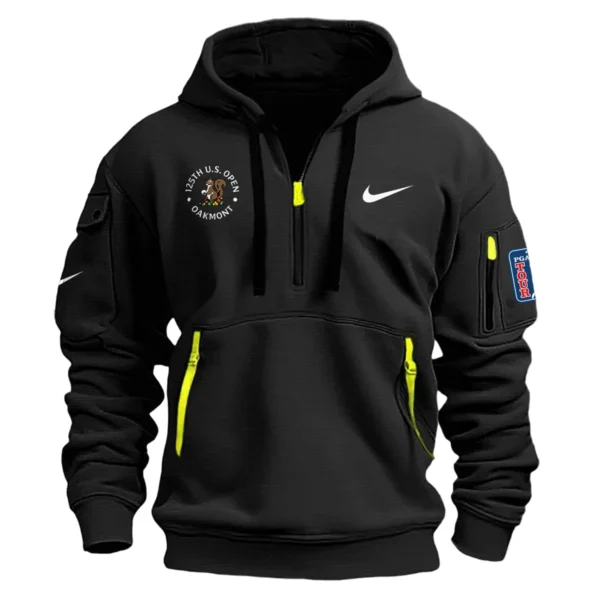 Nike 125th U.S. Open Exclusive Logo Hoodie Half Zipper HO041124A1NKUSG - Black