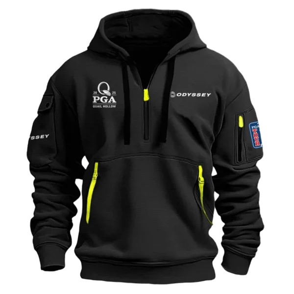 Odyssey 2025 PGA Championship Exclusive Logo Hoodie Half Zipper HO041124A1ODPGC - Black