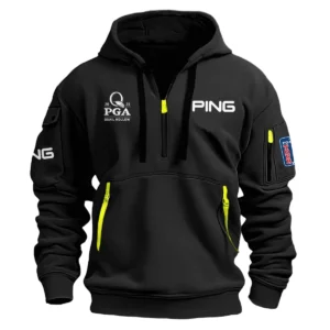 Ping 2025 PGA Championship Exclusive Logo Hoodie Half Zipper HO041124A1PIPGC - Black