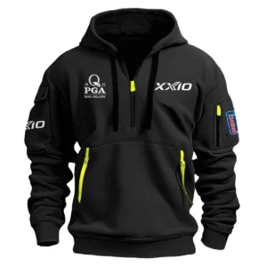 XXIO 2025 PGA Championship Exclusive Logo Hoodie Half Zipper HO041124A1XXPGC - Black