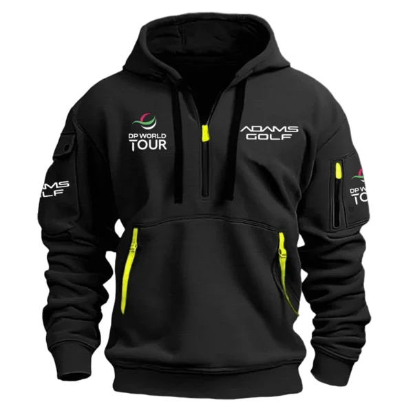 Special Release Adams Golf DP World Tour Hoodie Half Zipper HODP141124A01AG - Black