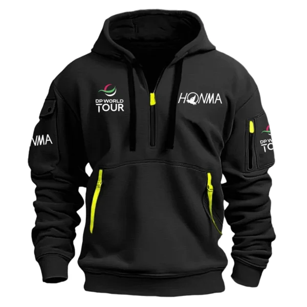 Special Release Honma DP World Tour Hoodie Half Zipper HODP141124A01HO - Black