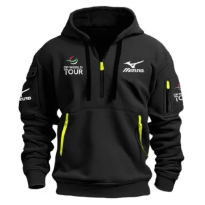 Special Release Mizuno DP World Tour Hoodie Half Zipper HODP141124A01MIZ - Black