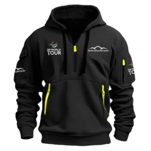 Special Release Sun Mountain DP World Tour Hoodie Half Zipper HODP141124A01SM - Black