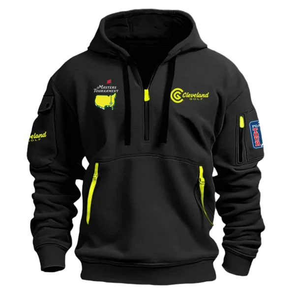 Special Release Cleveland Golf Masters Tournament Hoodie Half Zipper HOMT041124A1CL - Black