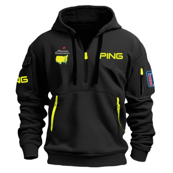 Special Release Ping Masters Tournament Hoodie Half Zipper HOMT041124A1PI - Black