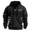 Metabo HPT Exclusive Logo Hoodie Half Zipper Carpenter Fans Loves QTCAP020125A02HPT - Gray