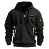 Powermatic Exclusive Logo Hoodie Half Zipper Carpenter Fans Loves QTCAP020125A02PO - Gray