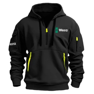 Wera Exclusive Logo Hoodie Half Zipper Carpenter Fans Loves QTCAP020125A02WE - Black