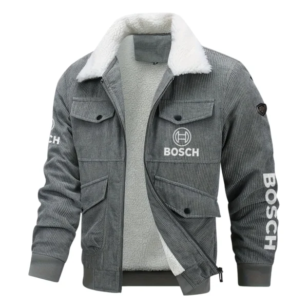 Bosch Exclusive LogoThickened Corduroy Jacket Carpenter QTCAP020125A01BOS - Gray