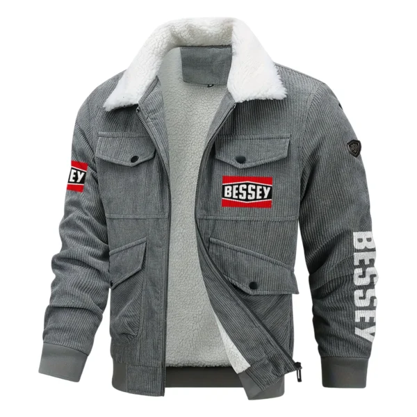 Bessey Tools Exclusive LogoThickened Corduroy Jacket Carpenter QTCAP020125A01BT - Gray