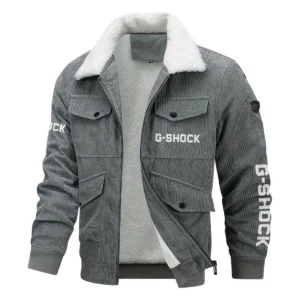 Casio G-Shock Exclusive LogoThickened Corduroy Jacket Carpenter QTCAP020125A01CGS - Gray