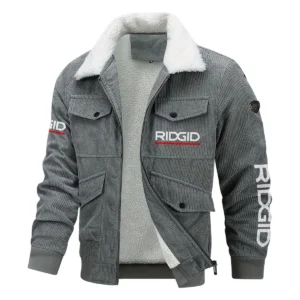 RIDGID Exclusive LogoThickened Corduroy Jacket Carpenter QTCAP020125A01RID - Gray