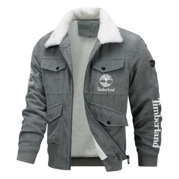 Timberland Exclusive LogoThickened Corduroy Jacket Carpenter QTCAP020125A01TIM - Gray