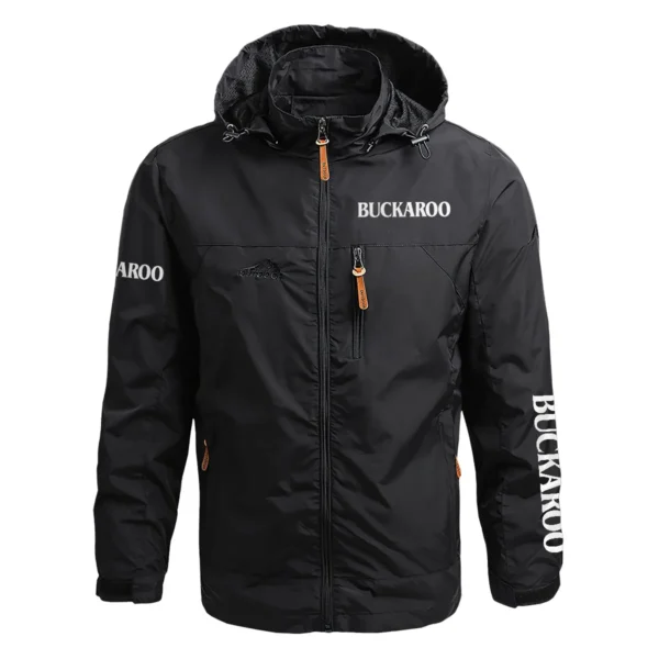 Buckaroo Belts Exclusive Logo Waterproof Outdoor Jacket Carpenter QTCAP311224A2BB - Black